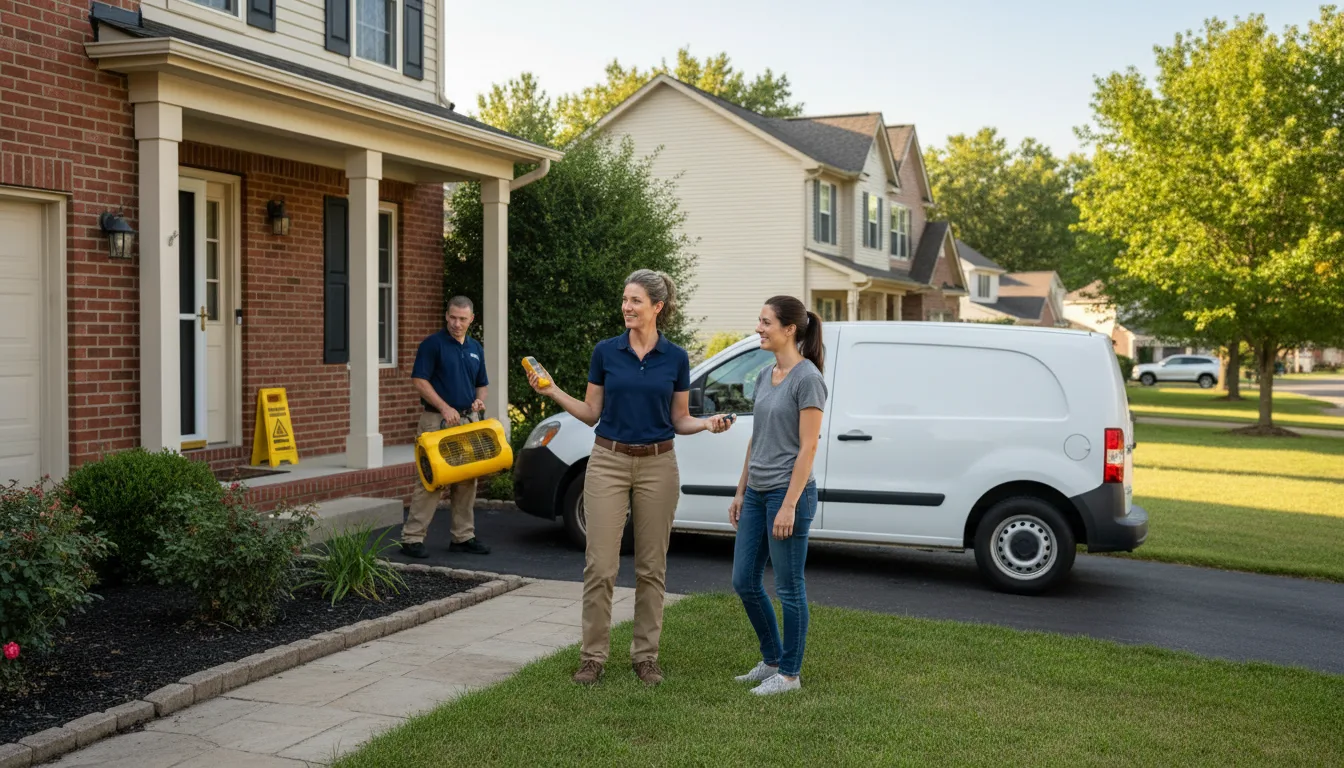 Water restoration image for Water Damage & Restoration Services in Lewisville, IN